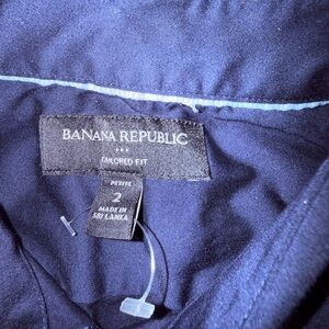 Banana Republic Dark Blue Tailored Top